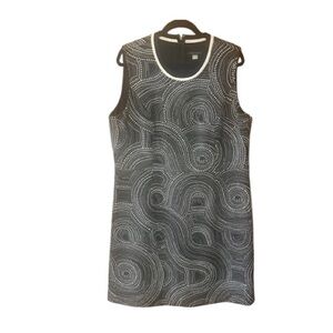 Tommy Hilfiger Printed Dot Swirl‎ Textured Sheath Dress